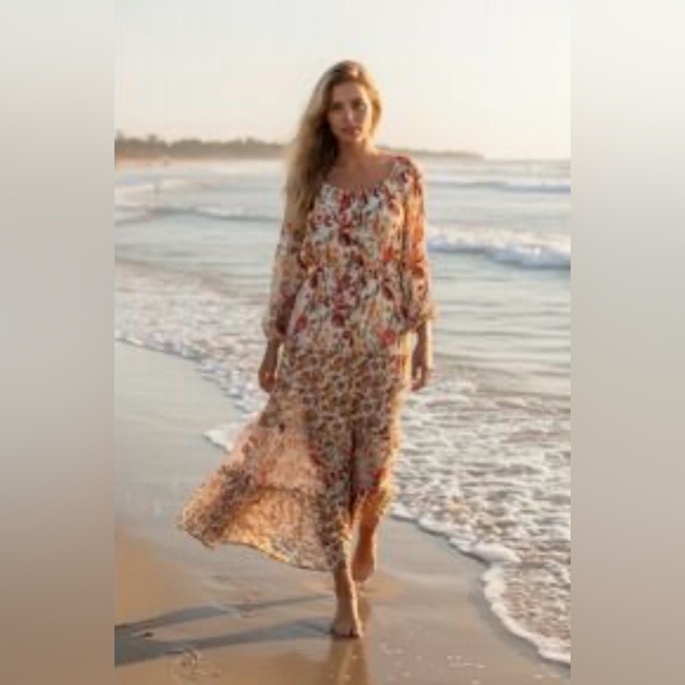 Anthropologie Figueroa & Flower floral maxi
